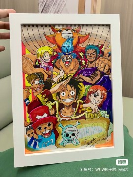 WEIWEI's ONE PIECE Family Portrait Hand drawing with marker
